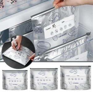 Aluminum Foil Antibacterial and Fresh-keeping Frozens Zipper Self Sealing Bag F2 - Picture 1 of 17