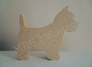 FORMA DE ARTESANÍA MDF. PERRO WESTIE DE MADERA - Imagen 1 de 1