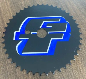 GT Chain Wheel Components 44Tooth Freestyle Chain Pro GT STAMPED *BLACK & BLUE* - Picture 1 of 4