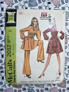 McCall's Pattern 2012 Misses Dress in Two Lengths & Pants Size 8 Cut Complete - Picture 1 of 3