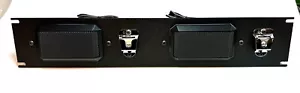 19" Rack Mount - Dual Speaker Panel 3.5mm Plugs 10W 4OHM Dual Mic Clips - Bild 1 von 1