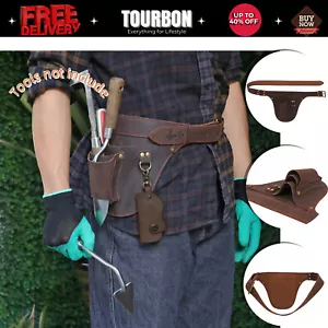 TOURBON Garden Tool Pack Florist Belt Bag Storage Pouch Utility Tools Holster - Picture 1 of 24