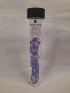 Juego Sirius Dice Resina Purple Haze + Extra D20 TOTALMENTE NUEVO - Imagen 1 de 3
