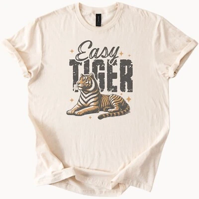 Camiseta Easy Tiger Gráfico Camisa Tigre Colores Cómodos Foto 1 de 4