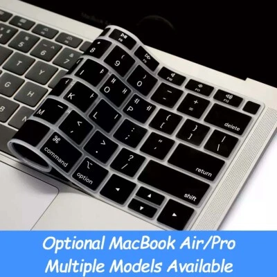 US Version Silicone Keyboard Cover Skin Protector for Apple MacBook Korean - Image 1 of 3