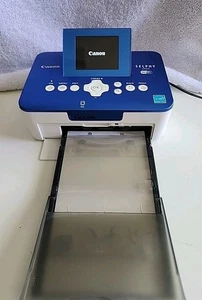 Canon Selphy CP910 Compact Photo Printer w/ Wi-Fi Printing Blue And White Tested - Picture 1 of 24