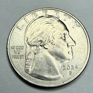 2024 P Patsy Takemoto Mink Quarter Error Die Chip on Washington's Nose - Picture 1 of 4