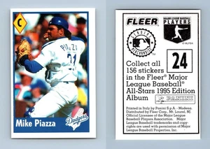 Mike Piazza #24 Fleer Major League Baseball All-Stars 1995 Panini Sticker - Picture 1 of 1
