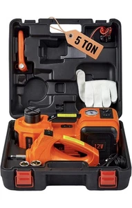 Electric Hydraulic Car Floor Jack 5 Ton 12V w/Impact Wrench &Tire Inflator Pump - Bild 1 von 10