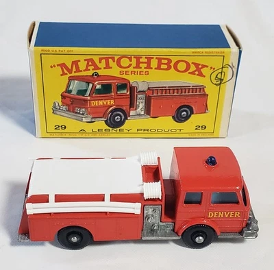Matchbox Lesney No.29c Denver Fire Pumper Truck Never Played With Original E Box - Image 1 of 4