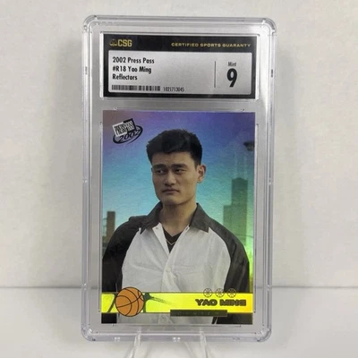 Press Pass Reflectors 210/500 2002 Yao Ming #R18 Rookie RC HOF raro Foto 1 de 3