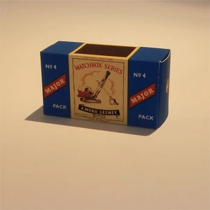 Matchbox Major Pack 4 a Ruston Bucyrus Excavator B Style Repro Box - Picture 1 of 4