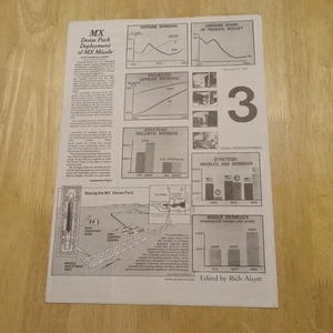Global Newswatch Weekly 3 December 8 1982 Modern Prometheus RichAlcott Newsprint - Imagen 1 de 4