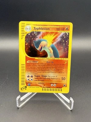 Typhlosion Holo Rare 28/165 Expedition Base Set WOTC Vintage Pokemon - Image 1 of 4
