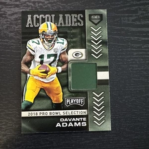 DAVANTE ADAMS 2019 Panini Playoff Accolades Pro Bowl Selección Juego Usado #19 - Imagen 1 de 2