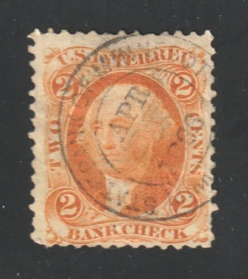 Scott # R6c, Used, F, 2¢ Bank Check, CDS, State Bank of Minnesota, Minneapolis - Image 1 of 2