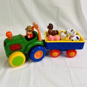 Kiddieland Bauernhof Traktor & Anhänger alt McDonald Sounds Musik komplett - Bild 1 von 24