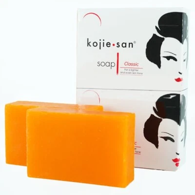 KOJIESAN Genuine 2X65g Kojie San Kojic Acid Soap Bars Skin Lightening & Whitening UK