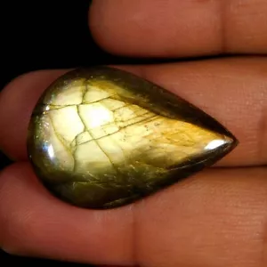 25,85 quilates. Gemas curativas de reiki cabujón pera labradorita increíble natural - Imagen 1 de 3