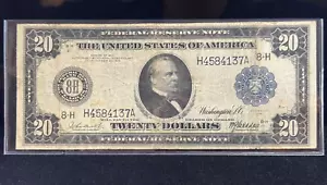 1914 $20 Boston Federal Reserve Note Fr# 992 Burke/McAdoo - Picture 1 of 2