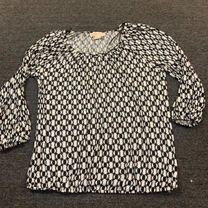 Michael Kors 3/4 Sleeve Casual City Top Blouse Womens - Size P/M Multicolor - Picture 1 of 6