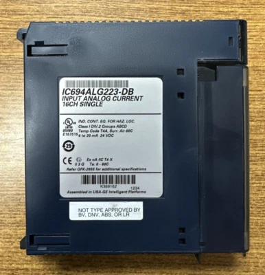 GE FANUC IC694ALG223-DB INPUT ANALOG CURRENT 16CH SINGLE **USED GUARANTEED** - Image 1 of 4