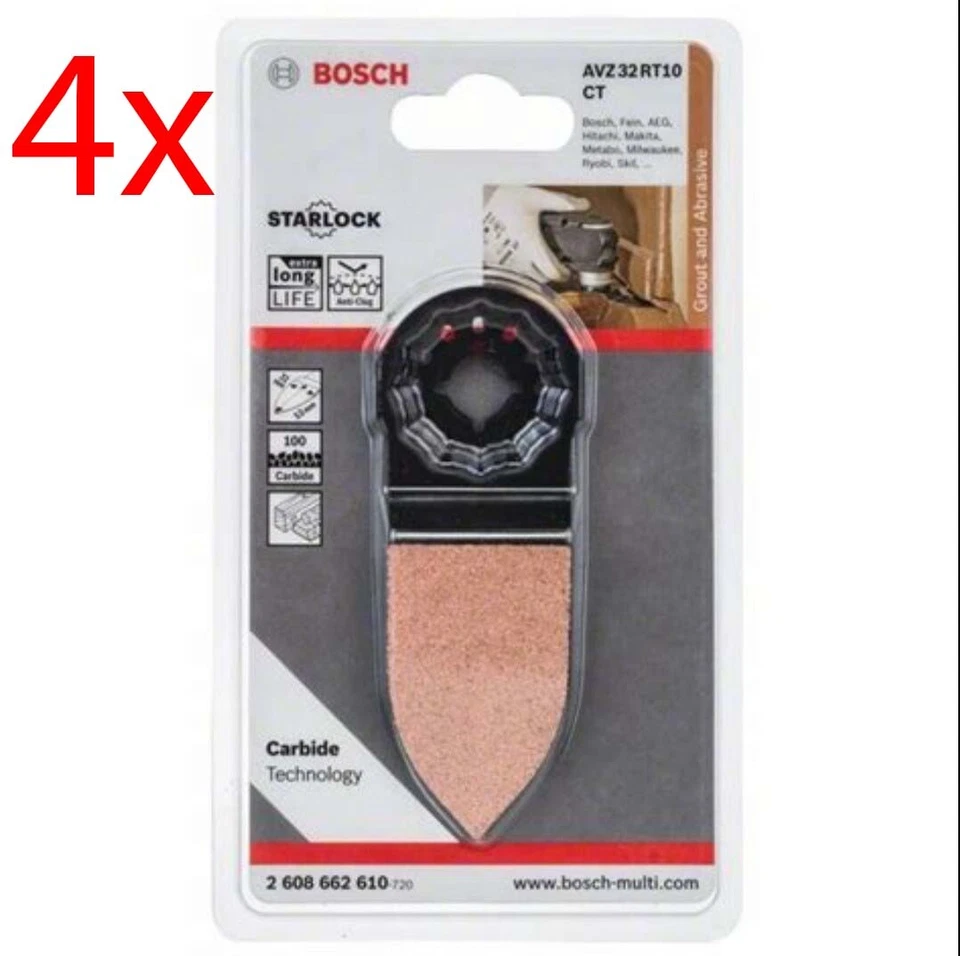 4 units of genuine Bosch ( AVZ 32 RT4 CT (abrasive) 2.608.66) STARLOCK - Bild 1 von 4