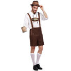 Mens Bavarian Beer Man Lederhosen Costume Oktoberfest Fancy Party German Props