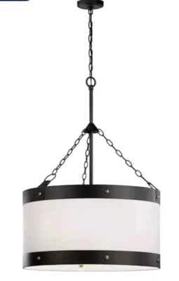 全新 Kichler Rayleigh Olde 青铜农舍鼓吊坠灯 #1341868 #82323 — 第 1/4 张图片