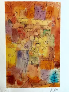 Paul Klee Lithograph COA Original Signed Numbered Stamp -josef Albers - Picture 1 of 7