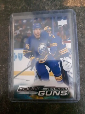 2022-23 Upper Deck Series 2 Young Guns Casey Fitzgerald YG RC Card# 498 - Image 1 of 2