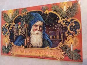 A Happy Christmas KRIS KRINGLE Metal Sign - 15.75" x 9.75" - Vintage 1994 SIGN - Picture 1 of 5