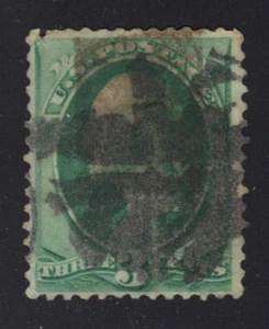 EE. UU. # 147 - Punta de flecha Whitfield 2902 Cancelación elegante - 3c Washington - Billete de banco - Imagen 1 de 2