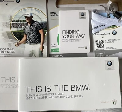 2019 BMW Championship Golf Programme, Ticket & Car Park Pass. - Image 1 of 4