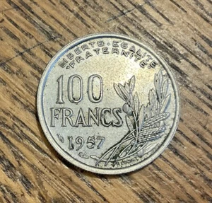 FRANCE 1957 100 Francs - EF - Free Shipping - Picture 1 of 2