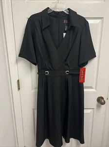 Ladies Dress R&K Originals Woman Size 14W NWT Black - Picture 1 of 9