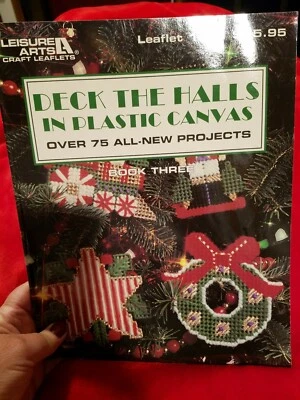 Leisure Arts  Deck The Halls In Plastic canvas  Leaflet 1541 - Image 1 of 4