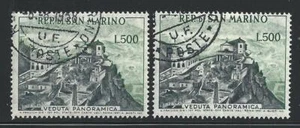 1958 SAN MARINO, Nr. 475 500 Lire grau und grün GEBRAUCHT - Bild 1 von 1