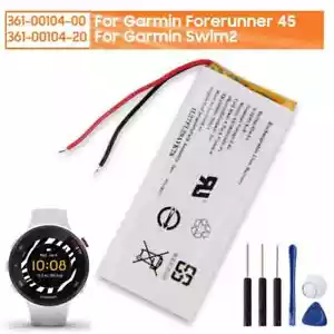 Batteria originale orologio 361-00104-20 361-00104-00 per Garmin Forerunner 45 Swim2 - Foto 1 di 4
