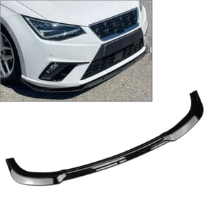 Front Bumper Lip Splitter Spoiler For Seat Ibiza MK5 Standard FR 2018-2023 - Picture 1 of 7