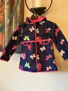 Gymboree Garden Friends Girls Size Small Butterfly & Lady Bugs Jacket/Coat - Picture 1 of 6