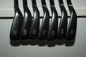 Ping G710 Black Dot 7 Iron Set 4 5 6 7 8 9 W Dynamic Gold S300 Stiff Flex Steel - Picture 1 of 17