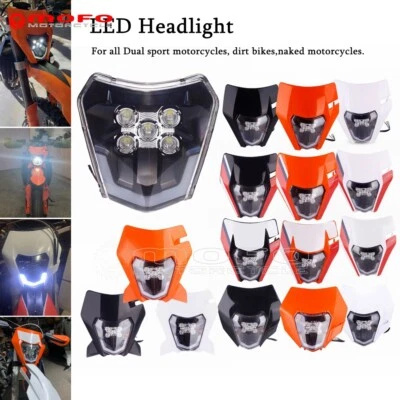Faro LED Cross Enduro para KTM XCW 690 SMC R 300 EXC Six Days TTR230 WRF450 Foto 1 de 4