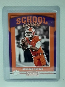 Deshaun Watson 2017 Contenders Draft Picks - School Colors - Clemson Tigers - Picture 1 of 2