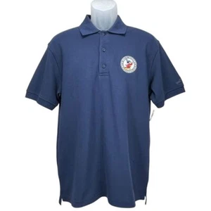 Disney Park Eddie Bauer Unisex Medium Cotton Pique Polo Shirt - Picture 1 of 11