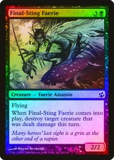 Final-Sting Faerie FOIL Morningtide PLD Black Common MAGIC MTG CARD ABUGames