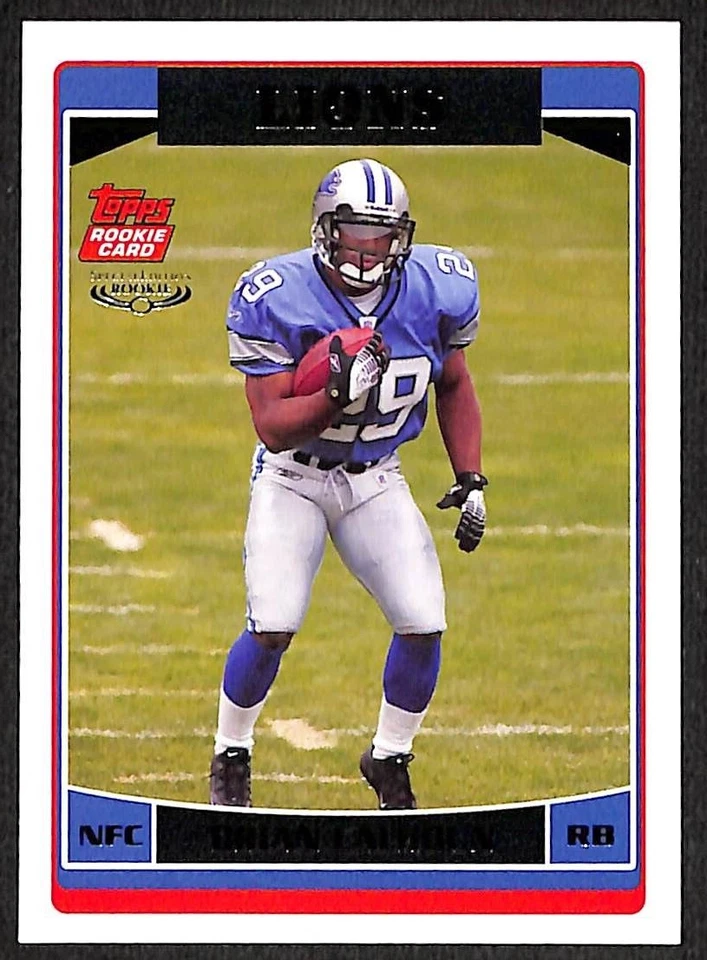 Brian Calhoun 2006 Topps Rookie Card 367 Detroit Lions Wisconsin - Image 1 of 1