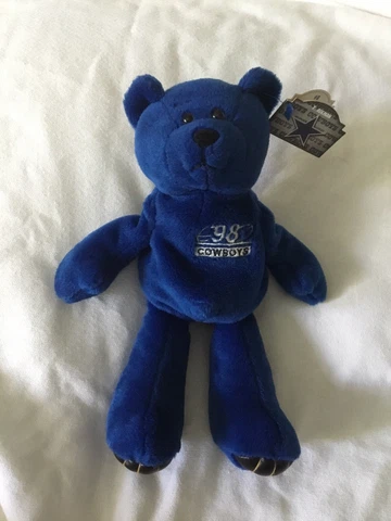Troy Aikman #8 Beanie Bear Limited Treasures 1998 Dallas Cowboys NFL, 9” Cover