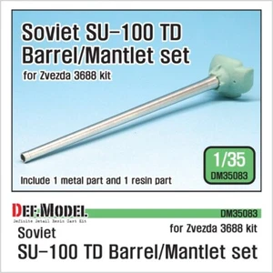 DEF Modelo DM35083, SU-100 TD D-10S Juego de Barril/Mantolet, 1/35 - Imagen 1 de 7