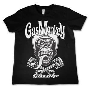 Gas Monkey Garage GMG Inspired Biker Monkey Kid's T-Shirt Ages 3-15 yrs - Picture 1 of 4